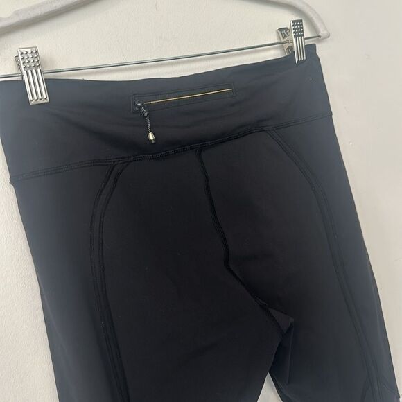 Lululemon Black Leggings w/Polka Dot Detail 8 - Picture 3 of 6